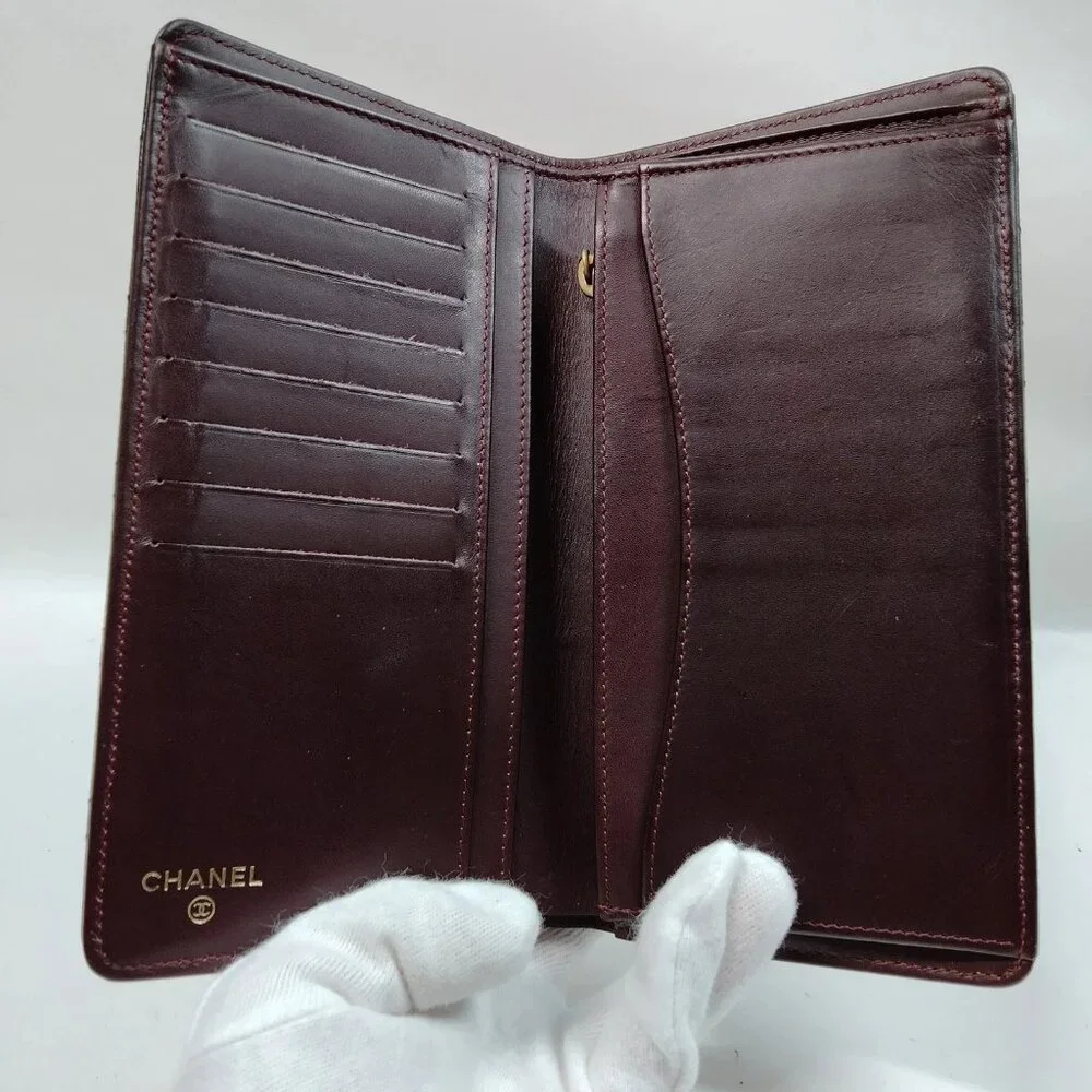 Authentic Chanel Long Wallet Black Caviar Skin mn480-020626 - Picture 5 of 9